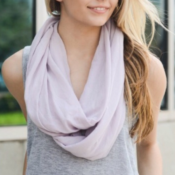 Beautiful Lavender Lightweight Infinity Scarf - Picture 3 of 3